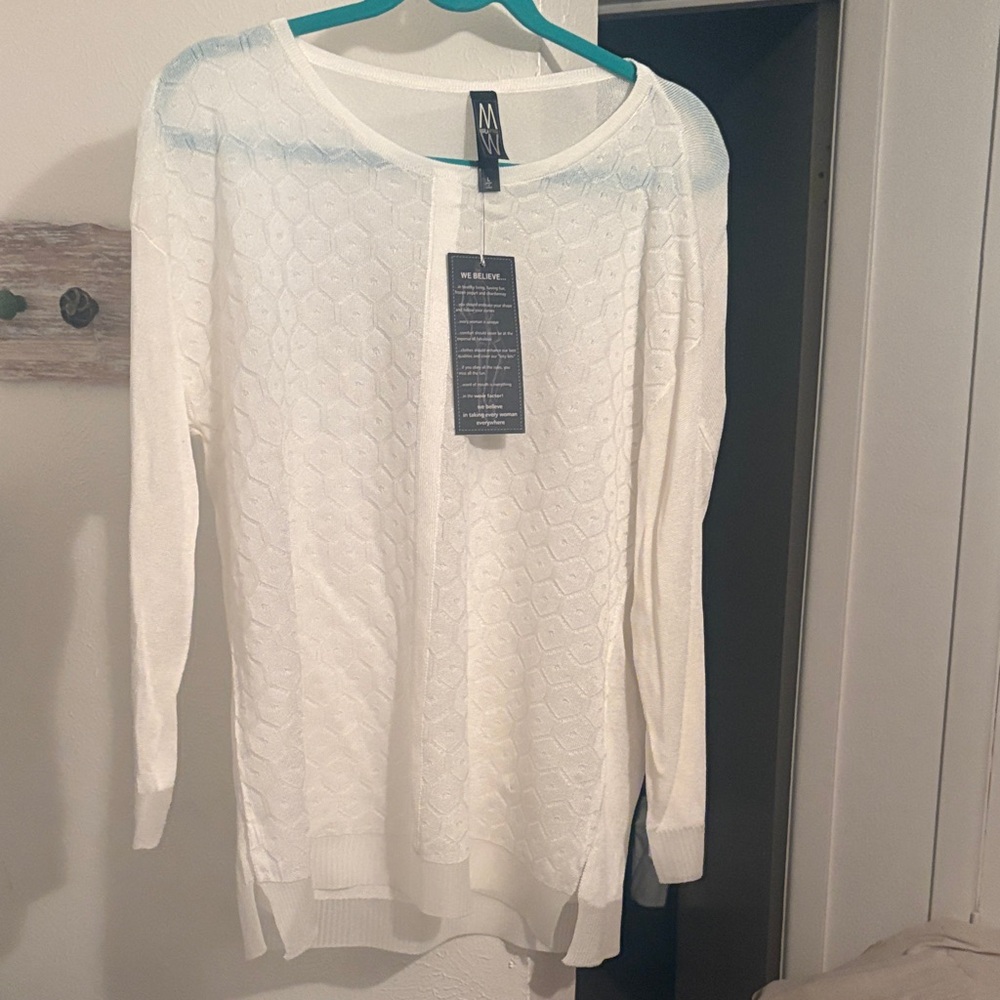 MarlaWynne White Sweater Cardigan Set - Picture 2 of 6